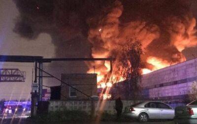 В Санкт-Петербурге произошел масштабный пожар на складе