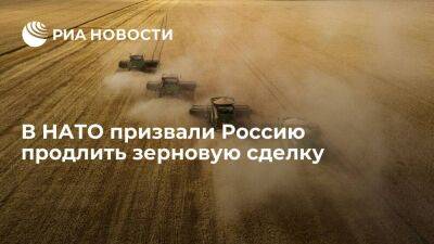 Генсек НАТО Столтенберг призвал Россию продлить зерновую сделку
