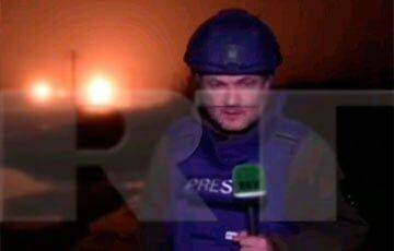 Видеофакт: Российский пропагандист испуганно убегает от взрыва после удара ВСУ в Шахтерске