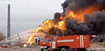 В окупованому Шахтарську знову масштабна пожежа: горить нафтове сховище
