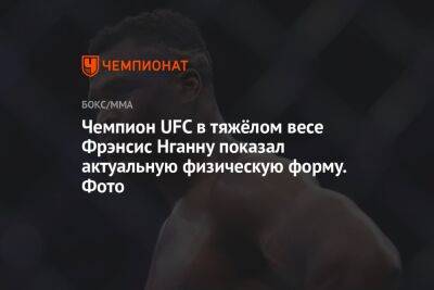 Чемпион UFC в тяжёлом весе Фрэнсис Нганну показал актуальную физическую форму. Фото