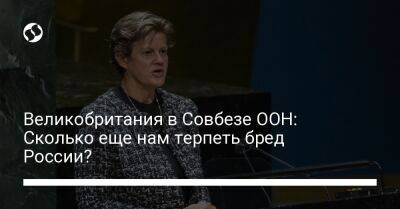 Великобритания в Совбезе ООН: Сколько еще нам терпеть бред России?