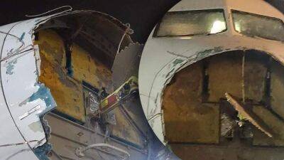 В Парагвае самолет потерял двигатель и нос во время полета: жуткое видео аварии прямо с борта