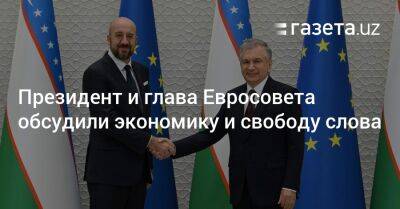 Президент и глава Евросовета обсудили экономику и свободу слова