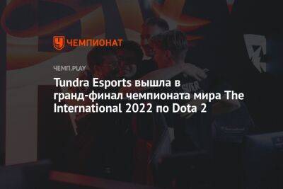 Tundra Esports вышла в гранд-финал чемпионата мира The International 2022 по Dota 2