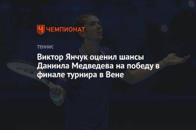 Виктор Янчук оценил шансы Даниила Медведева на победу в финале турнира в Вене