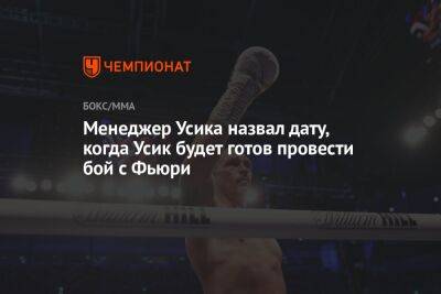 Менеджер Усика назвал дату, когда Усик будет готов провести бой с Фьюри