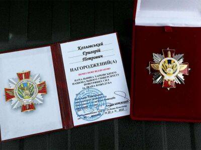 Григорий Козловский снова получил награду ВСУ «Доблесть и честь» (ФОТО)