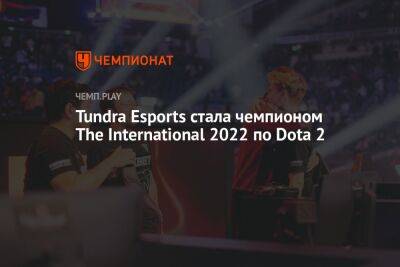 Tundra Esports стала чемпионом The International 2022 по Dota 2