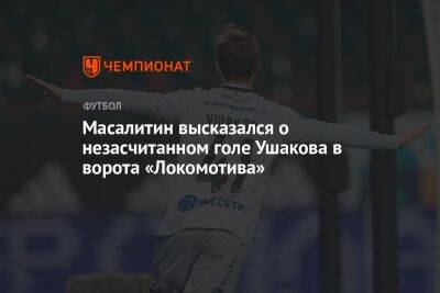 Масалитин высказался о незасчитанном голе Ушакова в ворота «Локомотива»