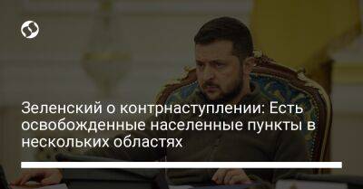 Зеленский о контрнаступлении: Есть освобожденные населенные пункты в нескольких областях