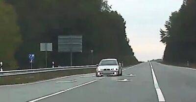 Видео: под Цесисом задержали водителя 2003 года рождения — он гнал со скоростью 170 км/час