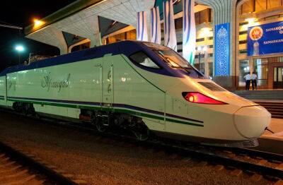 Высокоскоростной поезд "Афросиаб" на маршруте между Ташкентом и Самаркандом будет делать остановку в Даштабаде