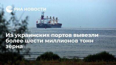 Минобороны Турции: из украинских портов вывезли уже более шести миллионов тонн зерна