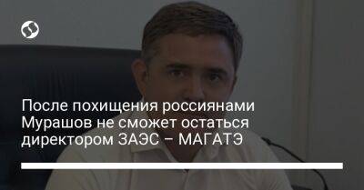 После похищения россиянами Мурашов не сможет остаться директором ЗАЭС – МАГАТЭ