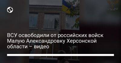 ВСУ освободили от российских войск Малую Александровку Херсонской области – видео