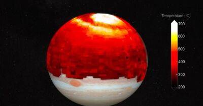 Как 10 диаметров Земли. Ученые обнаружили гигантскую тепловую волну в атмосфере Юпитера (фото) - focus.ua - Украина