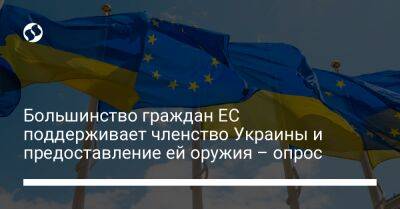 Большинство граждан ЕС поддерживает членство Украины и предоставление ей оружия – опрос