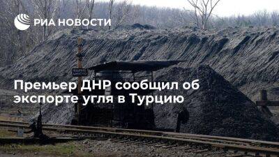 Премьер ДНР Хоценко сообщил об экспорте угля в Турцию, страны Ближнего Востока и Африки
