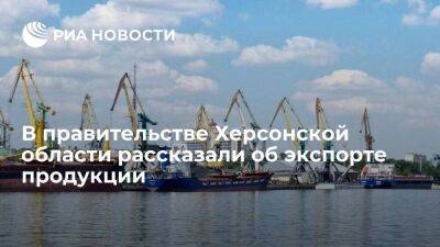 Правительство Херсонской области: регион будет поставлять продукцию в Россию и ЕАЭС