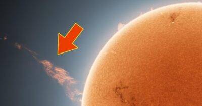 Больше 1,5 млн км в длину. Солнце выбросило в космос один из самых больших потоков плазмы (фото)