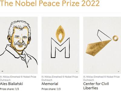 Нобелівську премію миру присуджено правозахисникам з України, Білорусі та Росії