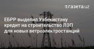 ЕБРР выделил Узбекистану кредит на строительство ЛЭП для новых ветроэлектростанций