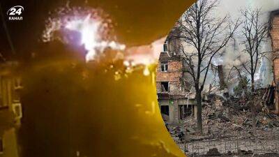 Трагедия в Запорожье: момент прилета российской ракеты в жилой дом попал на видео