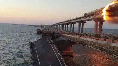 «Крым, мост, начало»: в ОПУ прокомментировали пожар на Крымском мосту