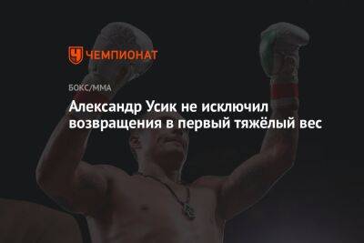 Александр Усик не исключил возвращения в первый тяжёлый вес