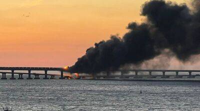 В сети появилось видео момента взрыва на Крымском мосту