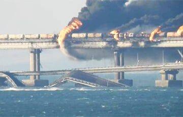 У Зеленского отреагировали на разрушение Крымского моста