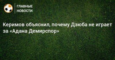 Керимов объяснил, почему Дзюба не играет за «Адана Демирспор»