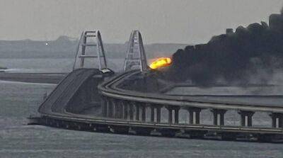 В россии озвучили свою причину взрыва на Крымском мосту