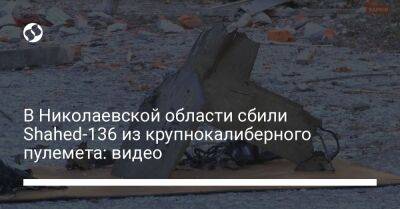 В Николаевской области сбили Shahed-136 из крупнокалиберного пулемета: видео