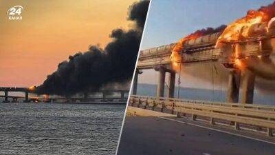 После взрывов на Крымском мосту в Керченском проливе образовалась пробка из кораблей