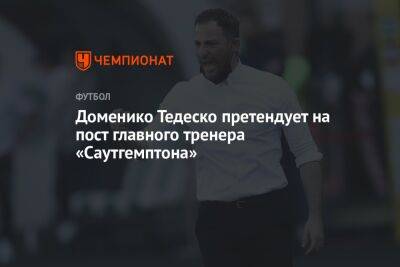 Доменико Тедеско претендует на пост главного тренера «Саутгемптона»