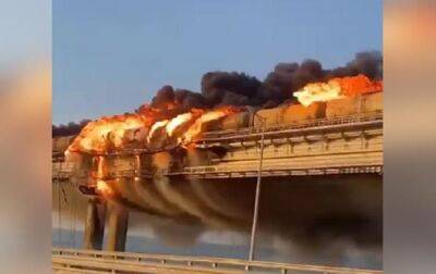 На Крымском мосту повреждены более километра рельсов - СМИ