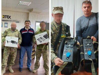 ДТЭК Ахметова передал ВСУ дроны и павербанки для Starlink