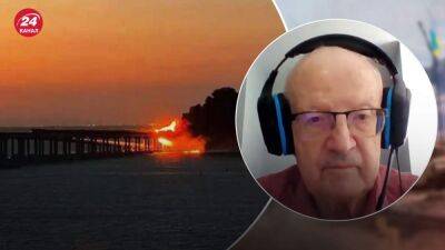 "Мы на пороге грандиозных событий": Пионтковский ярко отреагировал на удар по Крымскому мосту