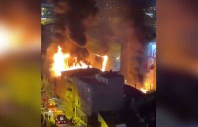 В Стамбуле прогремел взрыв, после которого вспыхнул пожар