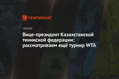 Вице-президент Казахстанской теннисной федерации: рассматриваем ещё турнир WTA
