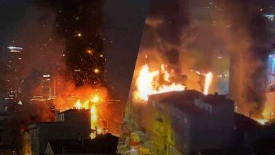 В Стамбуле прогремел мощный взрыв: пламя перебросилось на несколько зданий
