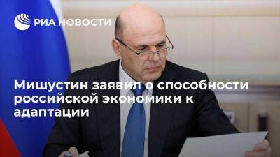 Премьер Мишустин заявил о способности российской экономики адаптироваться к санкциям