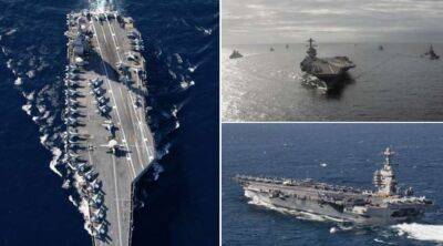 Ударна група кораблів ВМС США з атомним авіаносцем на чолі прямує до Європи