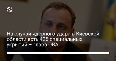 На случай ядерного удара в Киевской области есть 425 специальных укрытий – глава ОВА
