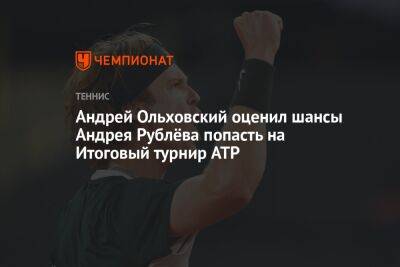 Андрей Ольховский оценил шансы Андрея Рублёва попасть на Итоговый турнир ATP