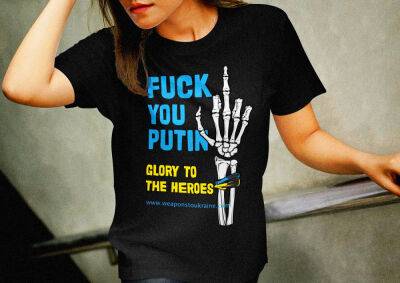 Яна Чернохова - В Чехии футболка «Fuck You Putin» помогла собрать 5,3 млн крон для ВСУ - vinegret.cz - Украина - Чехия - Чсср