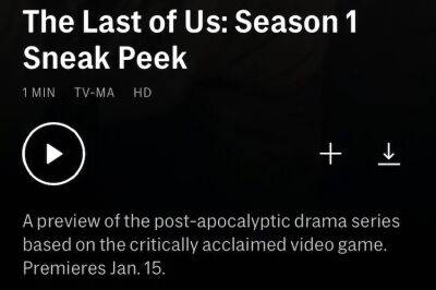 Премьера сериала The Last of Us состоится 15 января – информация из материалов HBO и телекомпании Sky