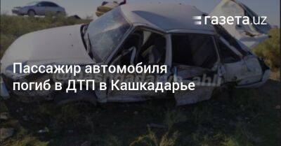 Пассажир автомобиля погиб в ДТП в Кашкадарье